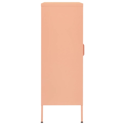 vidaXL Storage Cabinet Pink 80x35x101.5 cm Steel