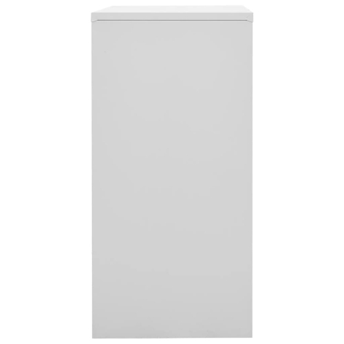 vidaXL Locker Cabinets 2 pcs Light Grey and Red 90x45x92.5 cm Steel