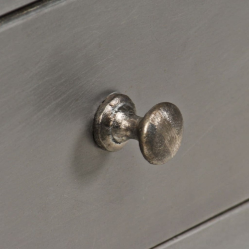 vidaXL Sideboard Solid Mango Wood and Steel 65x33x76 cm