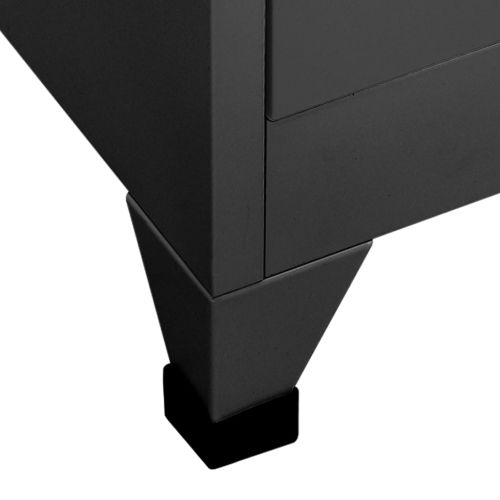 vidaXL Locker Cabinet Anthracite 90x40x180 cm Steel