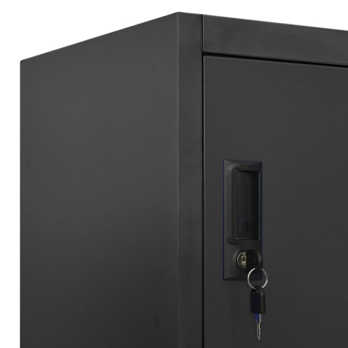 vidaXL Locker Cabinet Anthracite 90x40x180 cm Steel