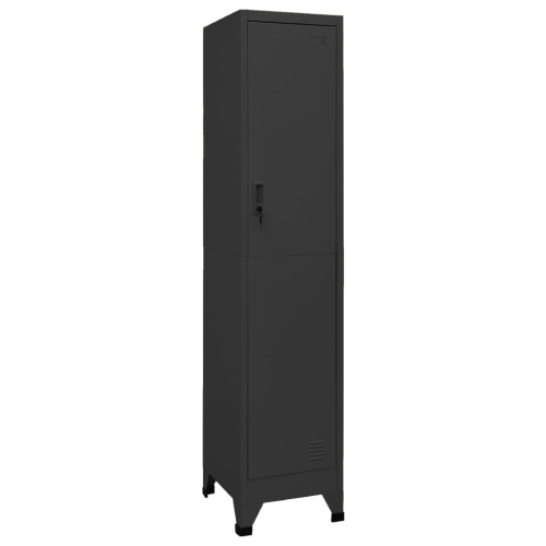 VIDAXL  Locker Cabinet Anthracite 38X45X180 Cm Steel