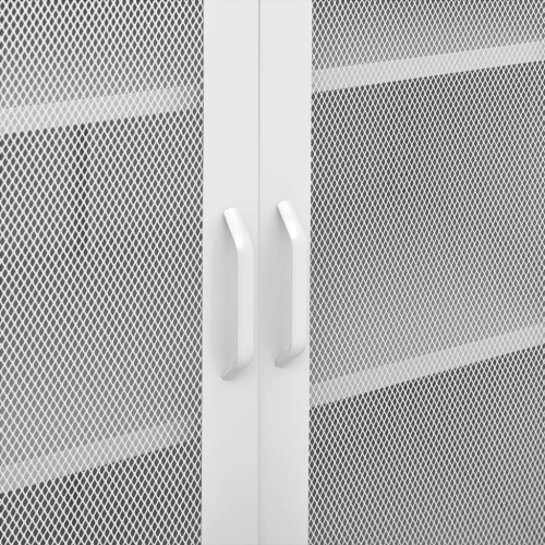 vidaXL Storage Cabinet White 80x35x101.5 cm Steel
