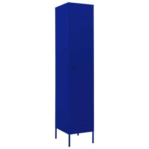 vidaXL Locker Cabinet Navy Blue 35x46x180 cm Steel