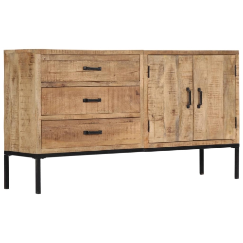 VIDAXL  Sideboard 140X35X75 Cm Solid Wood In Mango