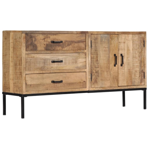 vidaXL Sideboard 140x35x75 cm Solid Mango Wood