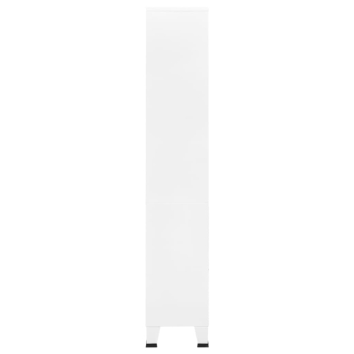 vidaXL Industrial Bookshelf White 80x32x180 cm Steel