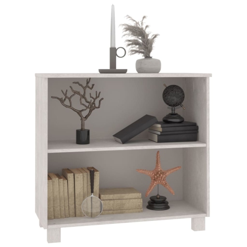 Meuble de rangement HAMAR de vidaXL, blanc, 85x35 x 35 po, pin massif de 80 cm