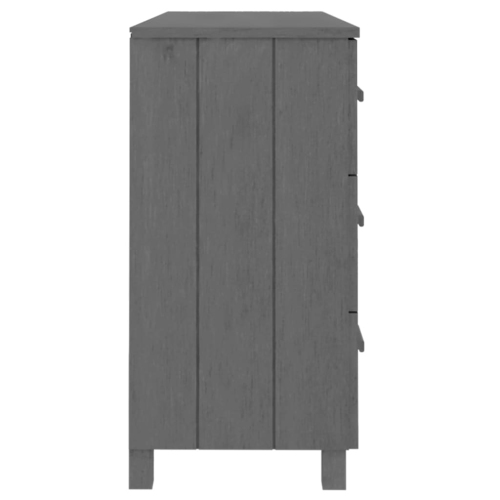vidaXL Sideboard HAMAR Dark Grey 113x40x80 cm Solid Wood Pine
