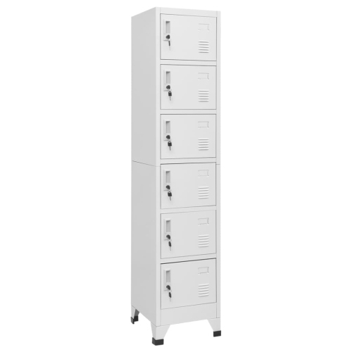 vidaXL Locker Cabinet Light Grey 38x40x180 cm Steel