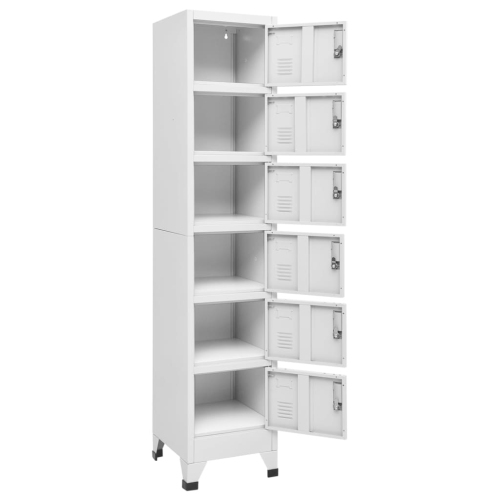 vidaXL Locker Cabinet Light Grey 38x40x180 cm Steel