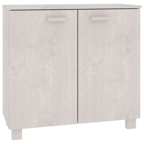 vidaXL Sideboard HAMAR White 85x35x80 cm Solid Wood Pine