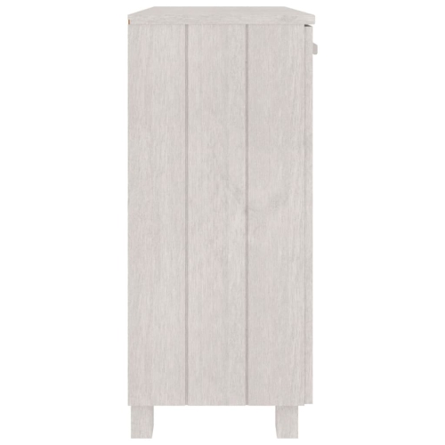 vidaXL Sideboard HAMAR White 85x35x80 cm Solid Wood Pine