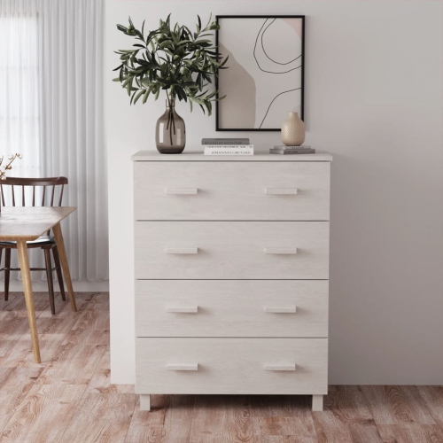 vidaXL Sideboard HAMAR White 79x40x103.5 cm Solid Wood Pine