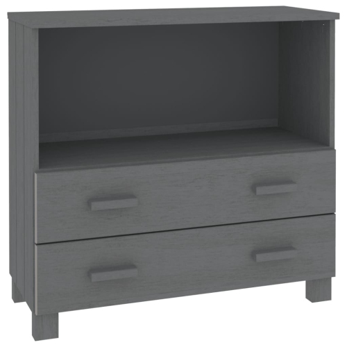 vidaXL Sideboard HAMAR Dark Grey 85x35x80 cm Solid Wood Pine