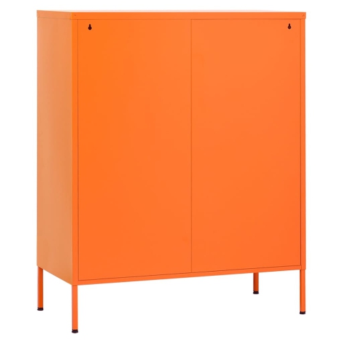 vidaXL Storage Cabinet Orange 80x35x101.5 cm Steel