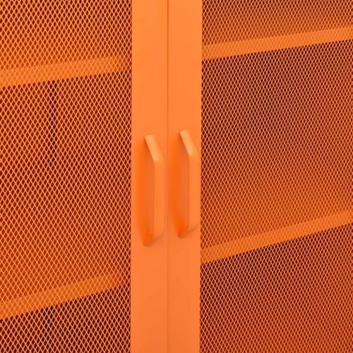 vidaXL Storage Cabinet Orange 80x35x101.5 cm Steel