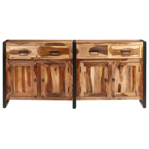 vidaXL Sideboard 172x35x80 cm Solid Acacia Wood with Honey Finish