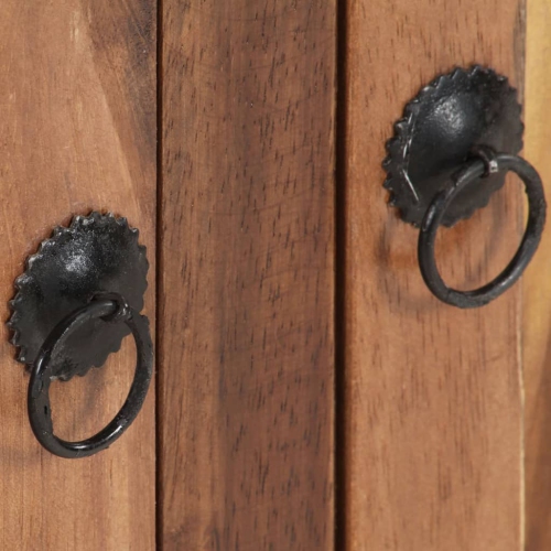 vidaXL Sideboard 172x35x80 cm Solid Acacia Wood with Honey Finish