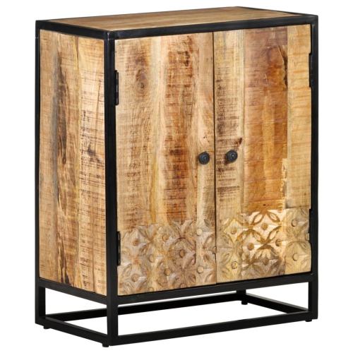 VIDAXL  Hand Carved Sideboard 60X35X75 Cm Solid Wood In Mango