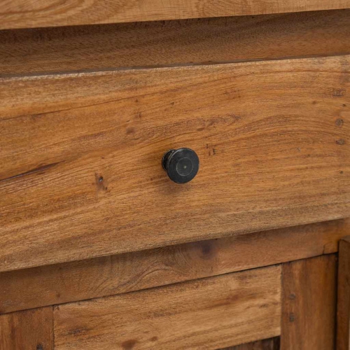 vidaXL Sideboard, Storage Cabinet with 2 Drawers 2 Doors, Solid Reclaimed Wood, 29.5''x11.8''x26''