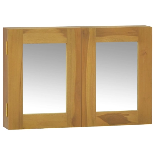 VIDAXL  Mirror Cabinet 60X10X40 Cm Solid Wood Teak