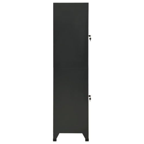 vidaXL Locker Cabinet Anthracite 38x45x180 cm Steel