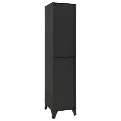 vidaXL Locker Cabinet Anthracite 38x45x180 cm Steel