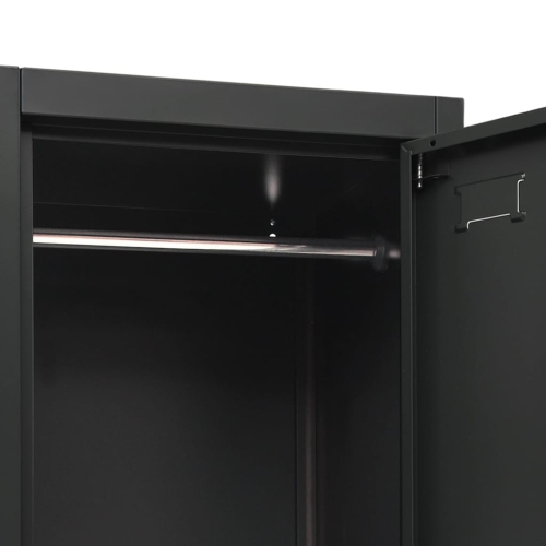 vidaXL Locker Cabinet Anthracite 38x45x180 cm Steel