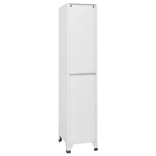 vidaXL Locker Cabinet with 3 Compartments 38x45x180 cm