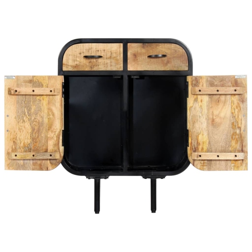 vidaXL Sideboard 60x30x75 cm Solid Mango Wood and Iron