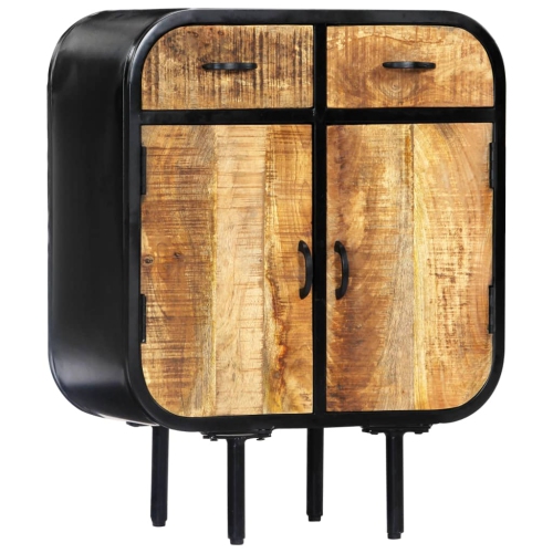 vidaXL Sideboard 60x30x75 cm Solid Mango Wood and Iron
