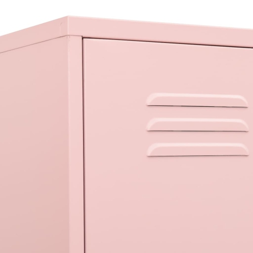 vidaXL Locker Cabinet Pink 35x46x180 cm Steel