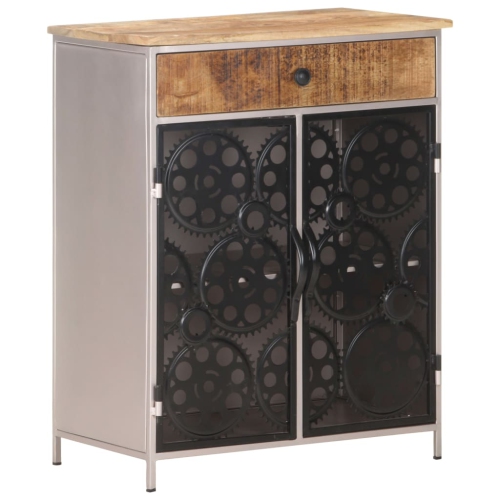 VIDAXL  Sideboard 60X35X75 Cm Rough Wood & Iron In Mango