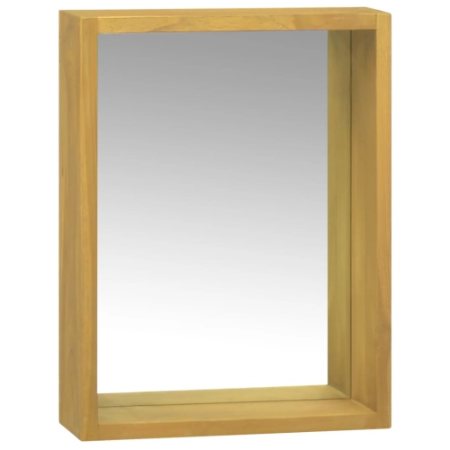 VIDAXL  Mirror Cabinet 30X10X40 Cm Solid Wood Teak