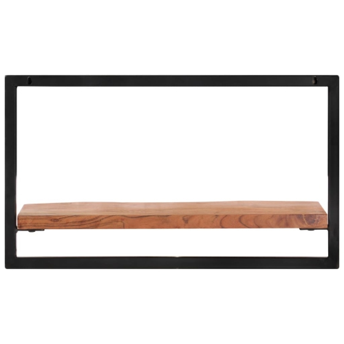 Tablettes murales vidaXL 2 pièces 60 x 25x 35 cm bois massif Acacia et acier