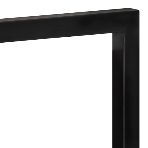 Tablettes murales vidaXL 2 pièces en bois massif d'acacia et d'acier 25x25 35 cm