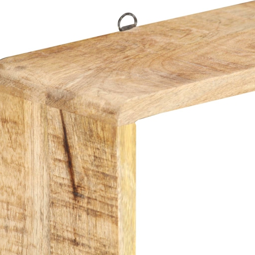 Ensemble de 3 tablettes cubiques murales en bois de manguier massif de vidaXL