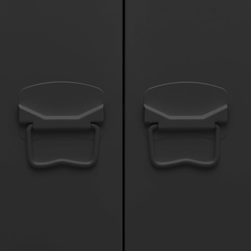 vidaXL Industrial Bookshelf Anthracite 80x32x180 cm Steel