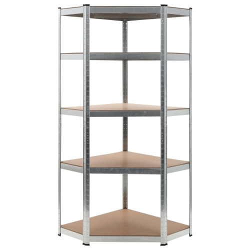 VIDAXL  Storage Shelf Silver 75X75X180 Cm Steel And Mdf