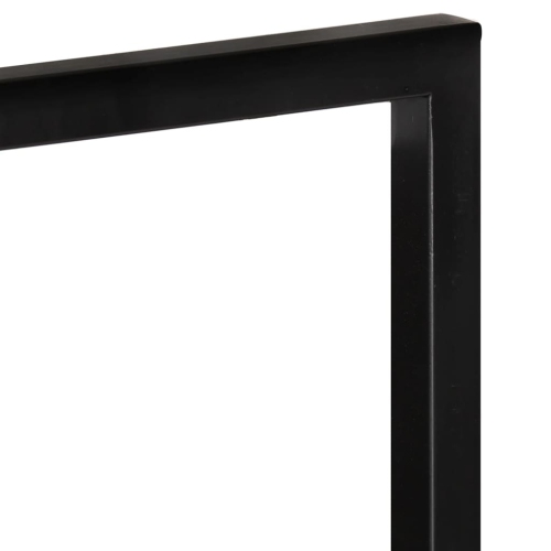 Tablettes murales vidaXL 2 pièces en bois massif d'acacia et d'acier 25x25 75 cm