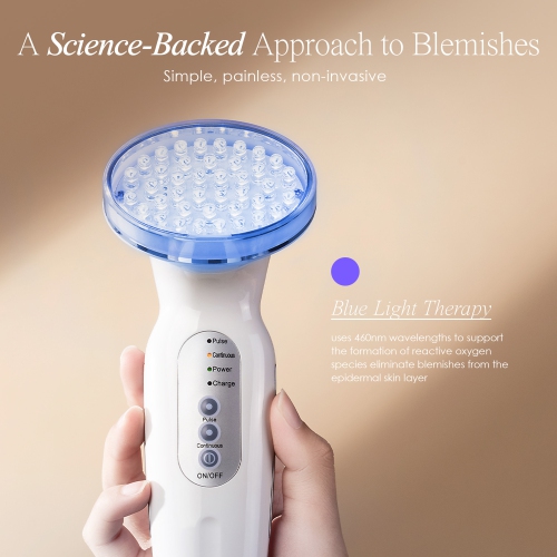 Project E Beauty Blue LED+ | Acne Light Therapy | Anti-Blemish | for Oily Skin | Reduce Dark Spots & Scars | Calm Inflammation