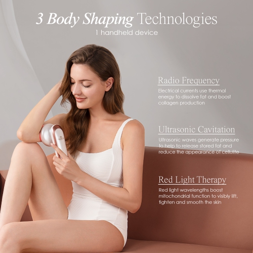 Project E Beauty BodySculpt | LED RF Beauty System | 3-in-1 Body Shaping Device | Body Massager | Firming & Contouring