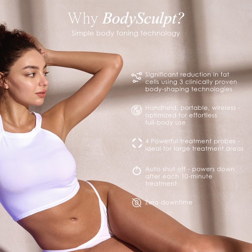 Project E Beauty BodySculpt | LED RF Beauty System | 3-in-1 Body Shaping Device | Body Massager | Firming & Contouring