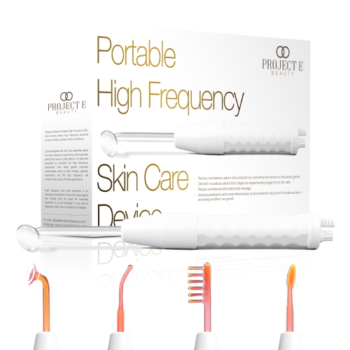 Project E Beauty Faisca Neon | High Frequency Wand | Anti-Aging | Reduces Wrinkles & Puffy Eyes | Collagen Boost