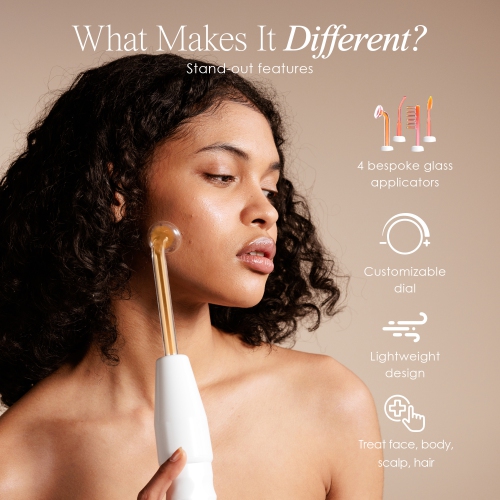 Project E Beauty Faisca Neon | High Frequency Wand | Anti-Aging | Reduces Wrinkles & Puffy Eyes | Collagen Boost