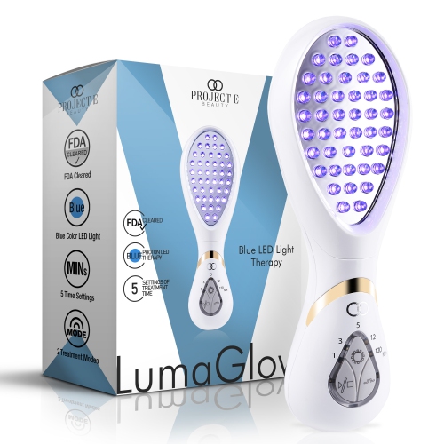 Project E Beauty LumaGlow Blue LED Light Therapy | Anti Acne | Pimple Solution | For Oily Skin | Minimize Pores | FDA-Cleared