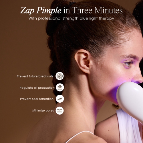 Project E Beauty LumaGlow Blue LED Light Therapy | Anti Acne | Pimple Solution | For Oily Skin | Minimize Pores | FDA-Cleared