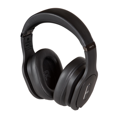 PSB Speakers M4U 9 BLK Over-Ear Wireless Active Noise Cancelling Headphone, Jet Black