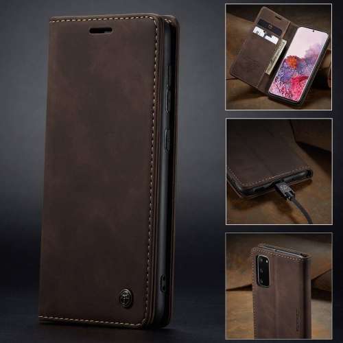Étui portefeuille à rabat avec béquille magnétique de CaseMe pour Galaxy S20 de Samsung